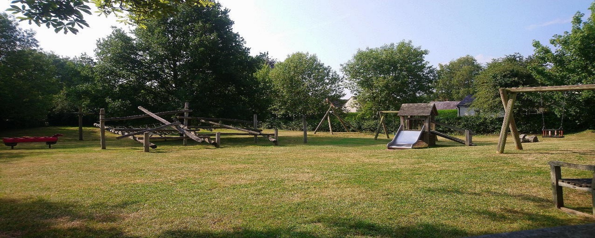 This is a picture of the children's playground on Main Street